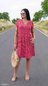 Preview: Viskose Dancing Algae Terrakotta/Pink von Swafing by Thorsten Berger